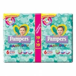 Pampers® Baby Dry Extralarge Taglia 6 (15-30 Kg) - Confezione Da 34 Pannolini