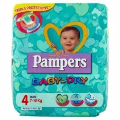 Pampers® Baby Dry Maxi- 58 Pannolini Taglia 4 (7-18 Kg)