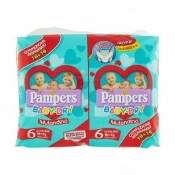 Pampers® Baby Dry Mutandino Extra Large - 32 Pannolini Taglia 6 (15+ Kg)