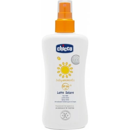CHICCO Baby Moments Latte Solare Spray Spf50+ 150 Ml 3 CHICCO Baby Moments Latte Solare Spray Spf50+ 150 Ml