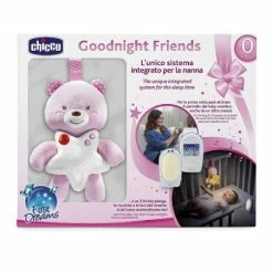 CHICCO Goodnight Friends - Baby Monitor E Peluche Luminoso Rosa