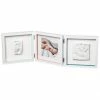 Baby Art My Baby Style Double - Porta Foto Con 2 Kit Impronta Per Mano E Piede